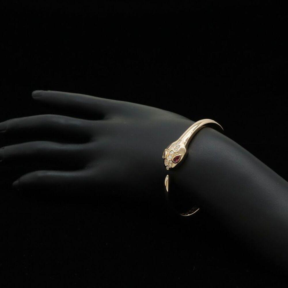 Bvlgari Serpenti Seduttori Bracelet K18PG Diamond 0.3ct Rubellite - Picture 6 of 7